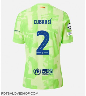 Barcelona Pau Cubarsi #2 Alternativní Dres 2024-25 Krátký Rukáv